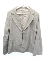 ◇ ⊇ ◎ ●未使用● ECREL タグ付き 長袖 フロントリボンワイドスリーブジャケット サイズF ブラウン レディース E  【1506250001136】