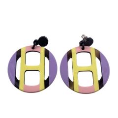 HERMES エルメス Hエキップ セリエ ピアス マルチカラー レディース ブランド