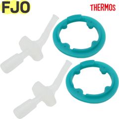 サーモス FJO 飲み口×2個 / パッキン×2個 B-006099 / B-006101 純正交換用部品 THERMOS 真空断熱2ウェイストローボトル水筒用【ネコポス】