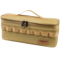 【YOGOTO】 クッキングツール ボックス 調理器具 入れ 調味料ケース アウトドア 収納バッグ バーベキュー キャンプ キッチンツールボックス コンテナ