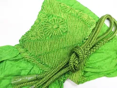 【一輝堂】【着物】和装小物　帯締め帯揚げセット　丸組　中抜き絞り　金糸　25w01-77