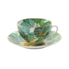 グースママさん専用 パシフォリア モーニングカップ＆ソーサー 食器 モーニングカップ＆ソーサー 〈パシフォリア〉 | Hermès