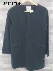 ■ ROPE PICNIC ロペピクニック 長袖 ノーカラーコート サイズ38 ネイビー レディース 【中古】 【1104070000744】