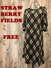 【美品】ストロベリーフィールズ STRAWBERRY FIELDS  ワンピース ロング レディース FREE スカート アウター インナー