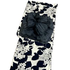浴衣 2点セット モダン（モノトーン紫陽花柄）上質 上品 大人 浴衣 単品 レディース 女性 和装 デート お祭り 夏祭り 花火