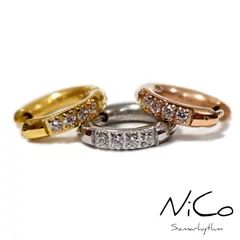 ミニサイズ フープピアス ハワイアンジュエリー 片耳用 ステンレススチール