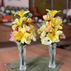 新品＊新作＊お供え花一対（アーティシャル仏花2本）