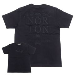 ノートンモーターサイクル 半袖Tシャツ Norton 同色刺繍 クルーネックTシャツ 252N1006 新品