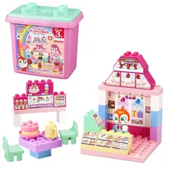 【新品】 BlockLabo ブロックラボ アンパンマン ドキンちゃんのおしゃれなおみせブロックバケツ(対象年齢:3歳以上) 1