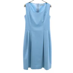 FOXEY NEW YORK フォクシーニューヨーク 日本製 ノースリーブ ワンピース 40 水色 レディース 古着