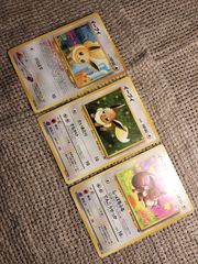 NO050_イーブイ３枚_ポケモンカード_旧裏のサムネイル