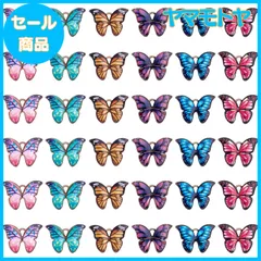 【特売】SUNNYCLUE【蝶恋花】 1セット6色36個　チャーム　蝶　イヤリング　蝶々　パーツ　バタフライ　合金ペンダント　ネックレス　胡蝶　ピアス　蝶型　エナメルペンダント　イヤリング　チョーカー　ブレスレット　キーホルダー　メタルパーツ　金属　チャームパ
