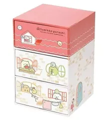【中古】収納用品 集合(レッド) デスクチェスト 「すみっコぐらし」