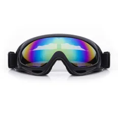 スキーゴーグル スノーゴーグル スノーボードゴーグル 曇り止め 防風 防塵 防雪 耐衝撃 通気 雪山やスキーなど用 男女兼用 ブラック