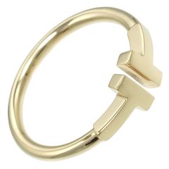 TIFFANY&Co.】ティファニー Tワイヤー K18イエローゴールド 12号