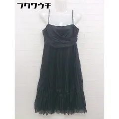 ◇ COUP DE CHANCE クード シャンス サイドジップ キャミソール 膝下丈 ワンピース サイズ38 ブラック レディース  【中古】 【1110140007124】のサムネイル