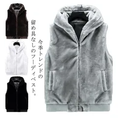ファーベスト フード付き ベスト フェイクファー ファー ベスト ジレ ファー ファージレ 秋冬 レディース コーデ エコファー フェイク 大きいサイズ 羽織り トップス 大人#rabubi583187