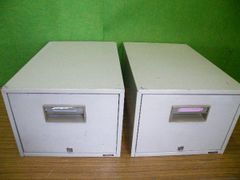 【KOKUYO】卓上キャビネット カギ無し ２台セット■書類ケース（キズ・汚れあり） ■U-964