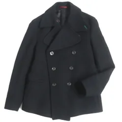 美品▼Paul Smith ポールスミス メルトン生地 ウール100% Pコート ブラック M メンズ ビジネス◎ 正規品のサムネイル