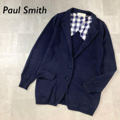Paul Smith リネン ブレンド ニット ジャケット ネイビー - メルカリ