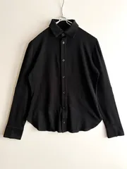 最終価格　ヨウジ　ヤマモト　チュニック カットソー　黒　長袖 美品　yohji ヨウジヤマモト ファムYohji Yamamoto FEMME アクセント切替デザイン