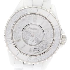シャネル CHANEL H6477 J12 白セラミック 12Pダイヤ 20YEARS クォーツ レディース良品_869273