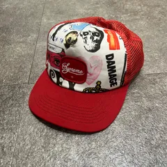 supreme 迷彩 サイドポケット スクリプトロゴ 6パネルキャップ