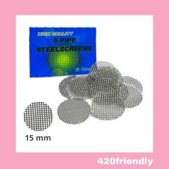 420friendly バリカタスクリーン "BLACK LEAF"  10枚セット15mm パイプ ボング用 スクリーン ネット 網