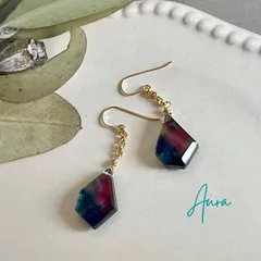 アンモライトクォーツのピアス／イヤリング 14kgf