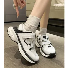 厚底スニーカー ベルトサンダル スリッポン カジュアル 履きやすい シューズ673