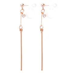 【ピンクゴールド×イヤリング】[Cream dot. クリームドット公式] イヤリング レディース 金属アレルギー ニッケルフリー 揺れる バー 上品 シンプル