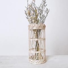 New!! ラタンの花瓶《ウェーブ》フラワーベース　14日以内発送