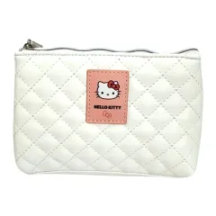 ハローキティ ホワイト キルティング ポーチ 春新作