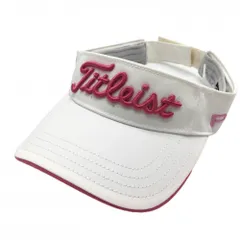 タイトリスト サンバイザー 白×ピンク フットジョイ PRO V1  表記なし  ゴルフウェア TITLEIST