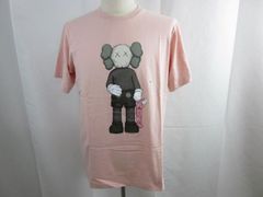  未使用 ユニクロ × カウズ コラボ Tシャツ 半袖 タグ付き XL ライトピンク メンズ