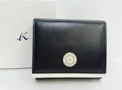 未使用　Kitamura　キタムラ　レザー二つ折り財布　濃紺　『K』ロゴ　K2 牛革ミニ財布 | キタムラK2(Kitamura K2) | マルイウェブチャネル