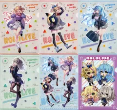 【中古】クリアファイル 全6種セット A4クリアファイル 「バーチャルYouTuber ホロライブ×GiGO キャンペーン 放課後のねぽらぼ」 クレーンゲーム利用特典 第1弾
