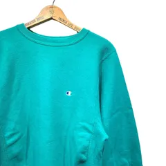 80s ビンテージ チャンピオン リバースウィーブ 目付き 刺繍 スウェット M エメラルドグリーン USA製 80年代 アメリカ製 vintage champion