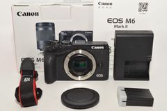 【特上品】 Canon キヤノン EOS M6 Mark II ボディー ブラック EOSM6MK2BK-BODY　＃8378