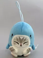 【中古】キーホルダー サメにゃん(ブルー) 「mofusand 海の生き物にゃん コロぬい」