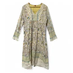 花柄　ワンピース/ロングワンピース　カットソーワンピース/長袖・七分丈