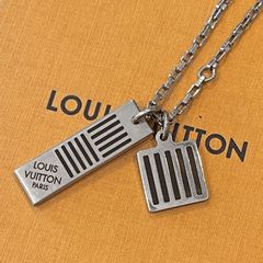 【7月10日まで 24,999円→19,999円】ルイ ヴィトン LOUIS VUITTON ネックレス ダミエ シルバー ビトン アクセサリー メンズ レディース