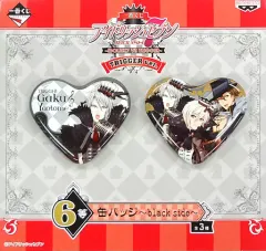 【中古】バッジ・ピンズ(キャラクター) 八乙女楽/TRIGGER(バストアップ) 缶バッジ ～black side～(2個セット) 「一番くじ アイドリッシュセブン～IDOLiSH7 VS TRIGGER～ TRIGGERver.」 6等