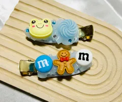 ホイップデコ ヘアピン 水色