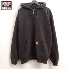 【カーハート】ジップパーカー　2XL 黒　フェードあり　人気カラー　p カーハート(Carhartt) パーカー メンズパーカー・トレーナー