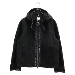 BURBERRY (バーバリー) Logo Detail Nylon Hooded Jacket ロゴデザイン ナイロン フード付き ジャケット ブラック 4549158のサムネイル