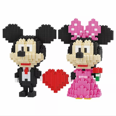 ナノブロック レゴ ミッキー&ミニー ハート 互換 結婚式