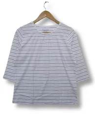 【新品未使用】ハニーズ シネマクラブ CINEMA CLUB 長袖カットソー Tシャツ ボーダー白 レディース L■L28697SA25-250415-10（198）