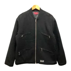 シュプリーム SUPREME 19SS Zip Car Jacket ジャケット ブルゾン アウター ウール混 中わた 長袖 M 黒 ブラックのサムネイル
