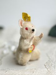 送料無料★シュタイフ★Pieps Mouse 8cm オールID's完品★ネズミのピープス/(赤目の)鼠★ビンテージ/アンティーク★Steiff